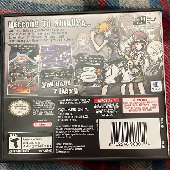 The World Ends with You DS - game and booklet - Picture 3 of 5